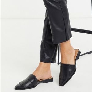 NEW ASOS Flats Wide Fit Fringed